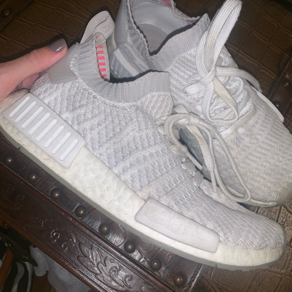 Adidas NMD R1 STLT Primeknit Sneaker (White)
